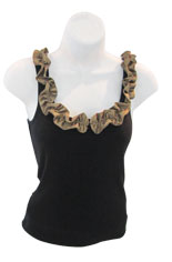 Black Tank with Ruffles