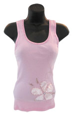 Pink Tank with Flower