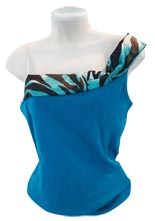 Blue Off-The-Shoulder Top