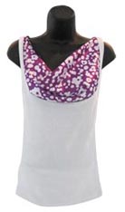 Lavender Flower Print Top